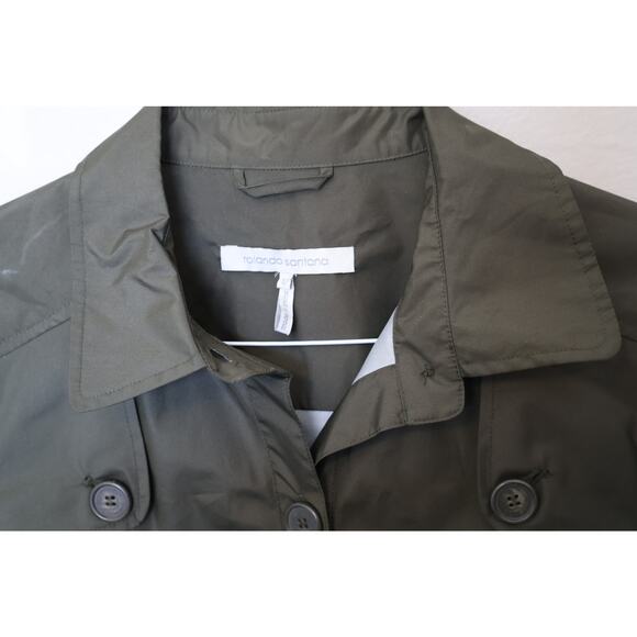 Rolando Santana Andrea Tiered Raincoat - Size 12 - Green - Like New Condition - Picture 2 of 6